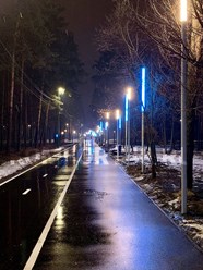 Парк Металлургов (монтаж и подключение наружного освещения в парке)