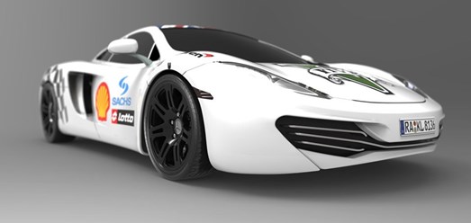 3D модель автомобиля.Визуализация