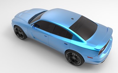 визуализация 3d модели Dodge Chardger