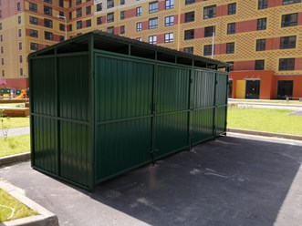 Контейнерная площадка для ТКО на 4 контейнера 1,1м3