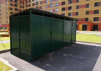 Контейнерная площадка для ТКО на 4 контейнера 1,1м3