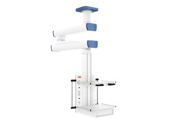 Потолочная двухплечевая вертикальная медицинская консоль CADUCEUS C2E-V