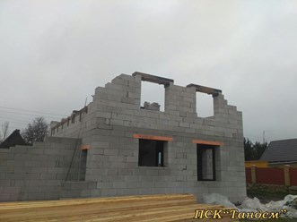Строительство коттеджа из газобетона
