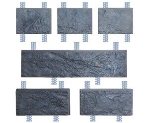 Брук паз (комплект 6 камней)
 

585*150*20	1 шт
295*150*20	2 шт
195*150*20	3 шт
Площадь комплекта 	0,263 кв.м
Количество в 1 кв.м	3,8
Вес 1 кв.м	45 кг