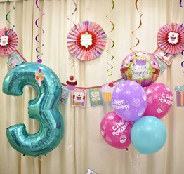 Воздушные шары с гелием на день рождения