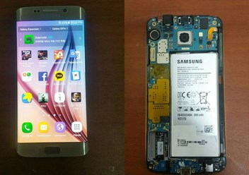 Восстановление телефона Samsung S6 Edge после попадания жидкости.
