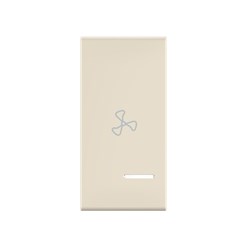 Клавиша CADUCEUS ALING EXPERIENCE, 1М, с символом "вентилятор", с индикаторным окошком