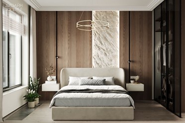 Интерьер спальни в ЖК «Grand View»