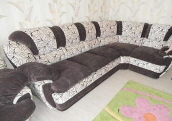 Перетяжка угловых диванов любой сложности
