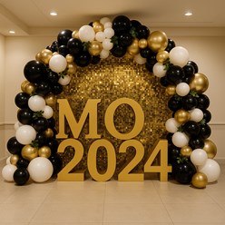 Фотозона на корпоратив с шарами от Podecoru