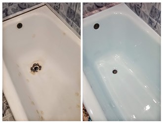 Стальная ванна до и после нашей работы.  8(905)3846839. Ватсап Вайбер.