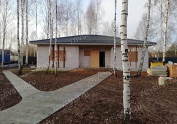 Одноэтажный жилой дом, из газобетона D400,400мм., проект Z67A. Можайский район.