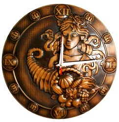 Часы из дерева настенные-Знак зодиака ДЕВА