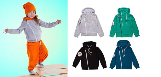 Толстовки изготовлены из теплого футера с начесом.
Отлично подходят в качестве второго слоя для холодов и морозов или как самостоятельная одежда для осени. 
Отлично защищают ребенка от ветра и сквозня