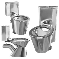 Нержавеющие унитазы компактные и простые с бачком