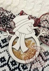 Чипборд шейкер «Снеговик» простой