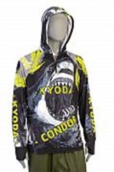 Джерси с капюшоном KYODA, цвет серый-жёлтый, размер XXL