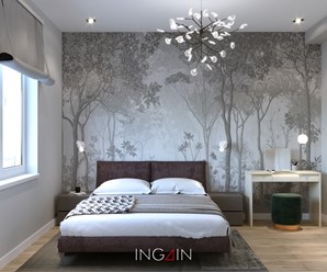 Project hotel "Simple house" - дизайн таунхауса 97 м2 в Хабаровске, КП Орехово. Студия дизайна интерьеров INGAIN