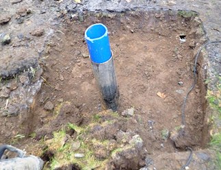Скважина на воду для частного дома с пластиковой обсадной трубой