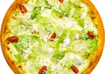 Пицца Цезарь

Фирменный соус "Цезарь", куриная грудка, айсберг, пармезан, два вида моцареллы, черри, орегано, оливковое масло