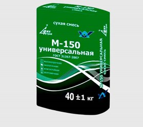 М-150 Универсальная
финстрой (ГОСТ)
40 кг
Монтажные работы;
Кладочные работы;
Штукатурные работы;
Ремонтные работы;
Укладка плитки;
Возведение стен.
Количество на поддоне: 42 меш.