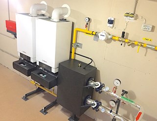 Крышная котельная 160 кВт на каскаде Viessmann 200-W