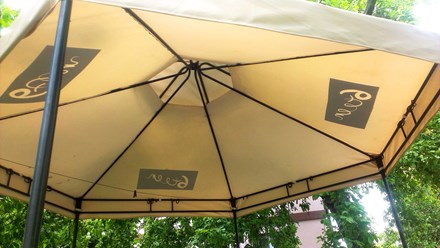 Зонт шестигранный ( каркас клиента)
Печать: сублимация