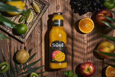 Swell Манго - Сок в стеклянной таре, пейте охлажденным | https://gotovitmama.ru/napitki/Swell-mango.html