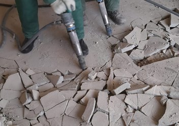 демонтаж бетонного пола