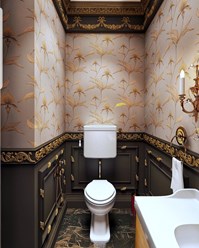 Туалет в классическом стиле.