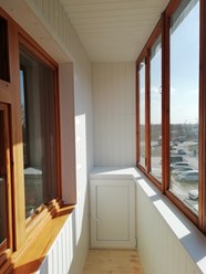 Отделка балконе вагонка ПВХ в Омске