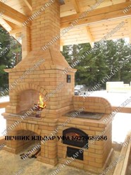 Фигурный и красивый печной комплекс Барбекю, от профессионального печника Ильдара  г. Уфа
