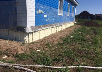 утепление фундамента пенополиуретаном