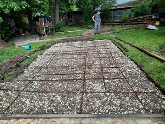 Устройство щебеночных оснований