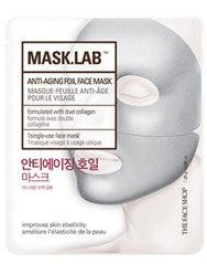 Антивозрастная тканевая маска из фольги, для напитывания возрастной кожи лица. MASK.LAB Anti-aging foil face mask