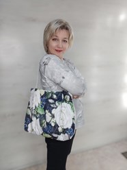 Сумка шоппер из плащевой ткани в наличии и на заказ однотонная или с принтом