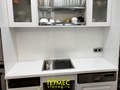 Staron BW010 Bright White Project  столешница с кухонным фартуком из искусственного камня