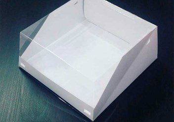 Коробка для торта с прозрачной крышкой