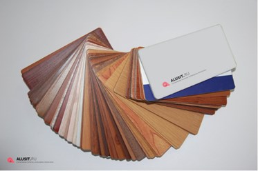 Декорирование алюминия под дерево - палитра цветов