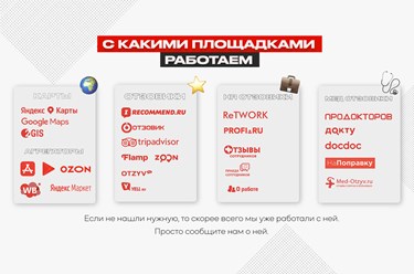 С какими площадками работает SERM агентство REPA SMART