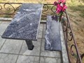Гранитный стол и скамейка