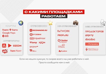 С какими площадками работает SERM агентство REPA SMART