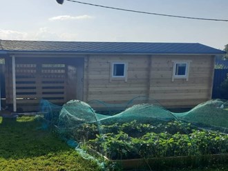 Хозблок с дровником