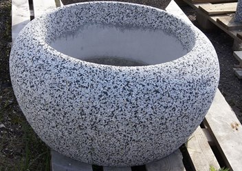 Вазон из бетона Луна 40 с крошкой из камня