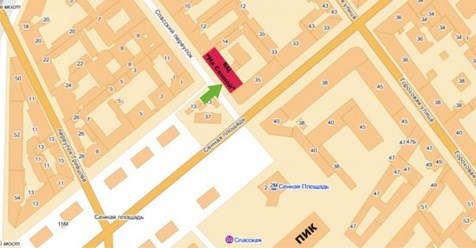 Карта-схема БЦ "На Сенной"