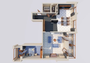 3D-моделирование 4комнатной квартиры