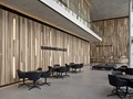 Стол круглый из HPL диаметром 60 см с металлическим подстольем