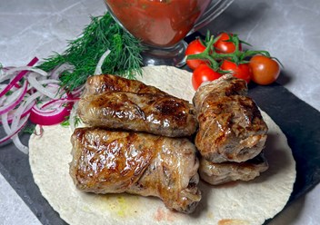 Печень говяжья в сетке