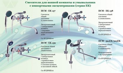 Смесители для ванны Профсан ПСМ