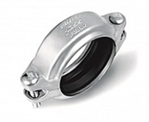 Соединительная муфта предназначена для бессварного соединения труб различных диаметров.Она может быть применена с трубами из различных материалов: из углеродистой стали, нержавеющей стали, алюминия